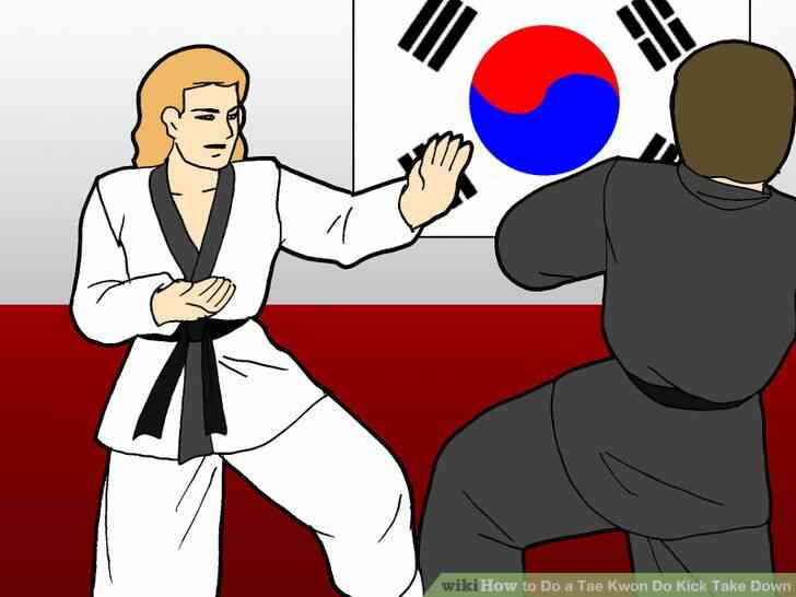 Image intitulée Faire un Tae Kwon Do Coup de Prendre vers le Bas de l
